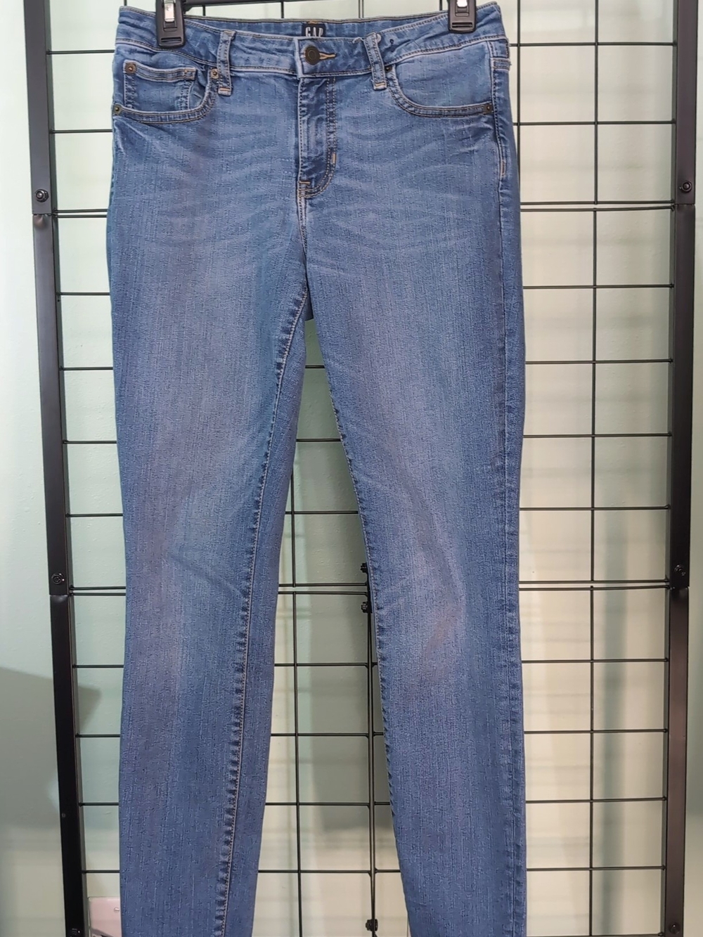 GAP Denim Women’s Jeans Size 28 Regular Distressed Medium Wash Raw Hem